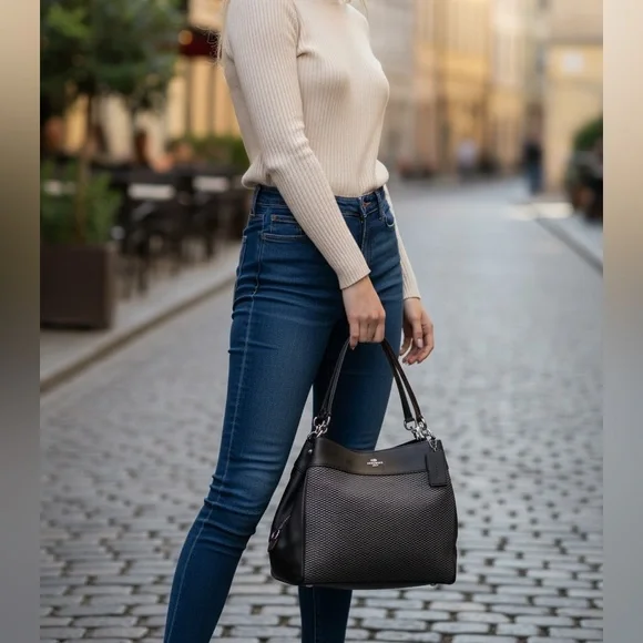 ✨NWT - Coach Legacy Jacquard Lexy Shoulder Bag✨ - Picture 2 of 14